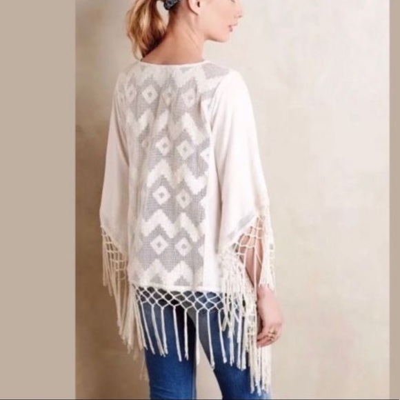 Anthropologie Lilka Fringe Poncho - Picture 2 of 7